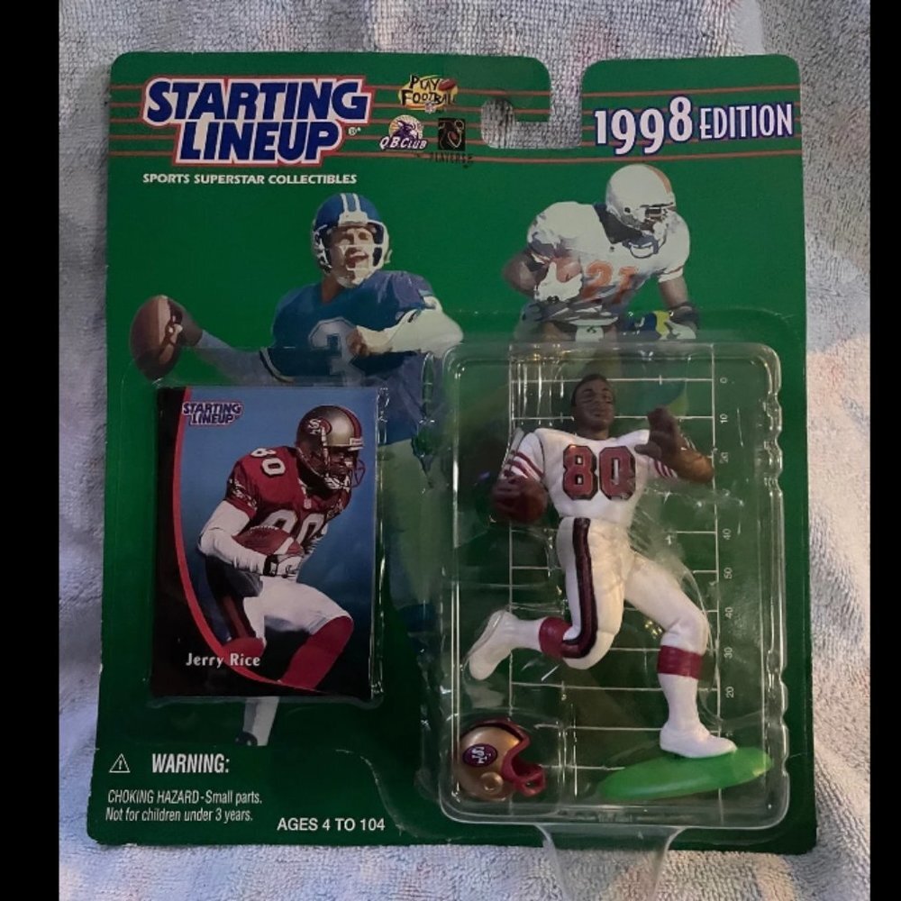 Starting Lineup Jerry Rice San Francisco 49ers Toy 1998 Kenner VTG